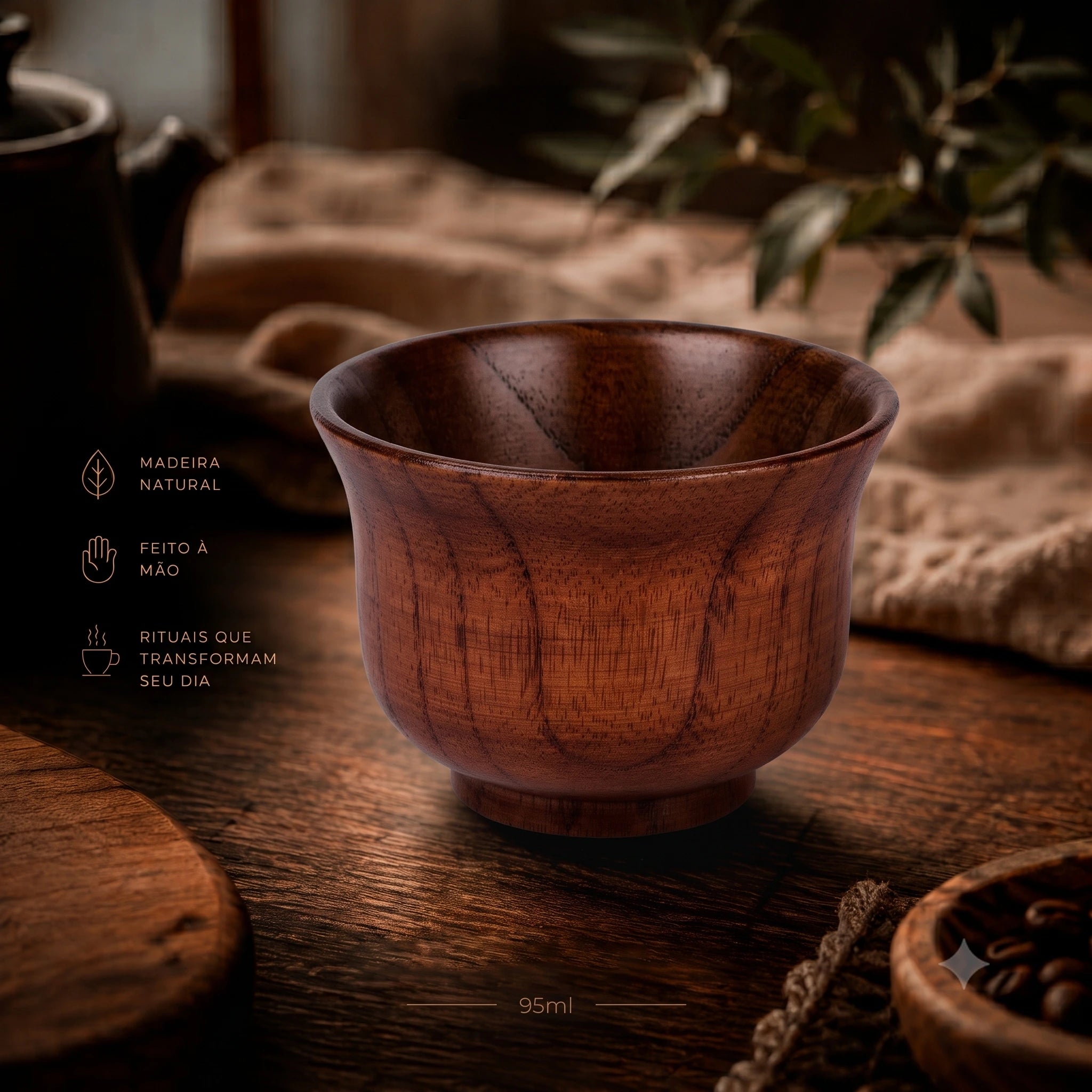 (PRINCIPAL) Copos de Madeira OAKO Rustic